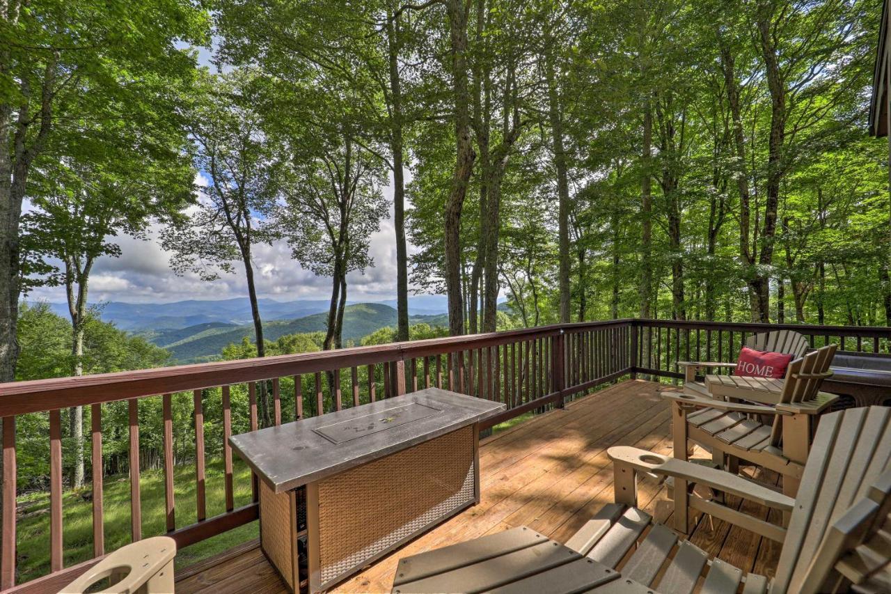 Beech Mountain Cabin Retreat With Hot Tub And Views! Dış mekan fotoğraf
