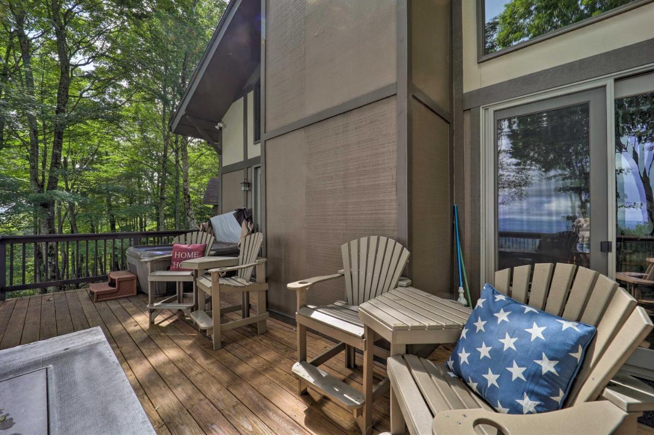 Beech Mountain Cabin Retreat With Hot Tub And Views! Dış mekan fotoğraf